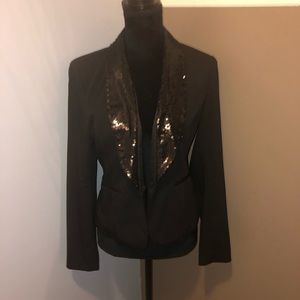Sequin Lapel blazer